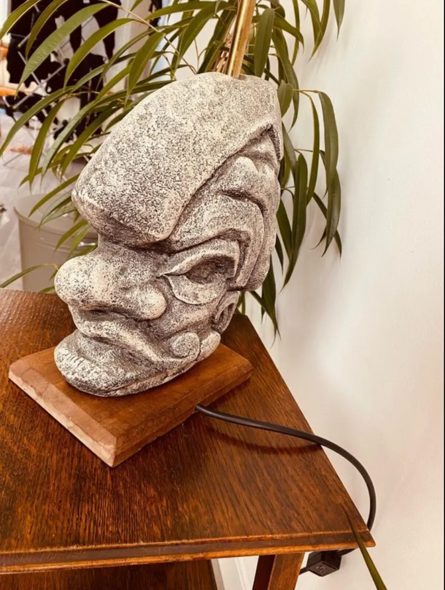 Brutalist Stone Lamp 60 x 20 x 14cm Heavy Piece - Image 4