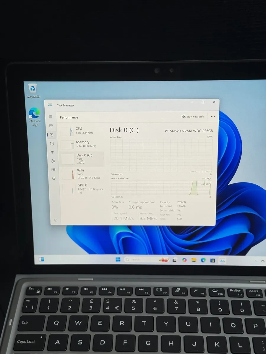 Dell Latitude 7200 2in1 Laptop i5/8GB/256SSD/FHD - Image 4