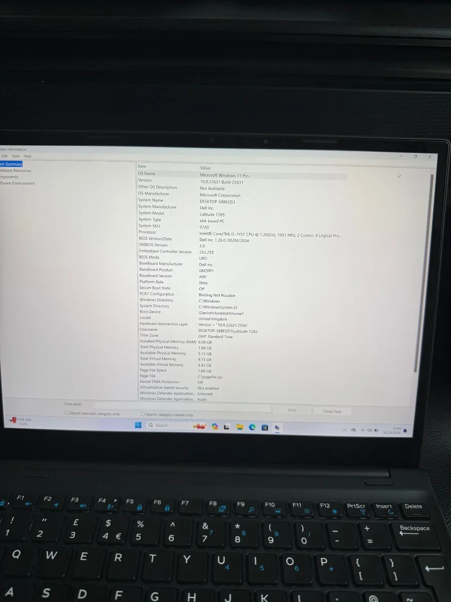 Dell Latitude 7285 Rugged 2in1 Laptop i5/8GB/128SS - Image 2