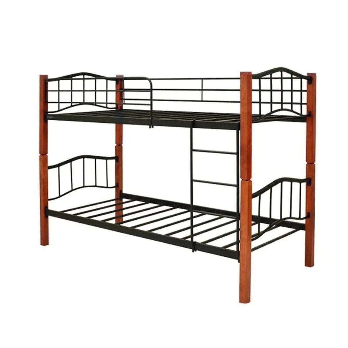 Metal & Wood Bunk Bed convertible 2 single beds - Image 3