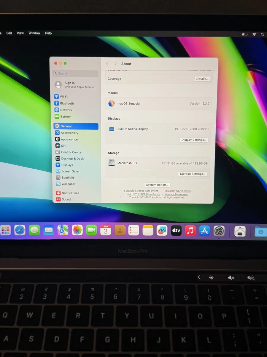 MacBook Pro 13 2019 i7/16GB/512SSD/370c - Image 3