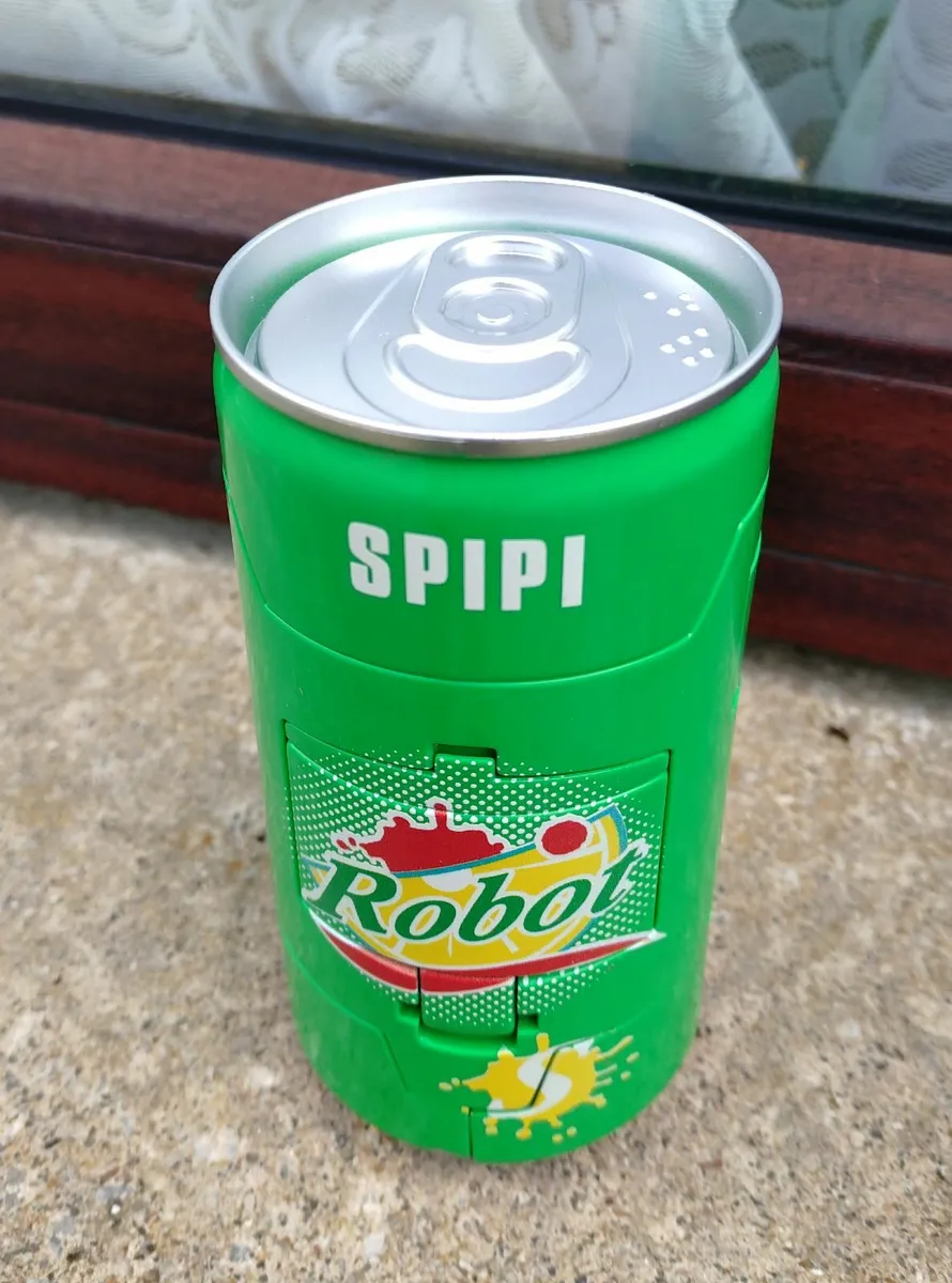 PLASTIC CAN TRANSFORMS INTO A ROBOT (NEW). - Image 2