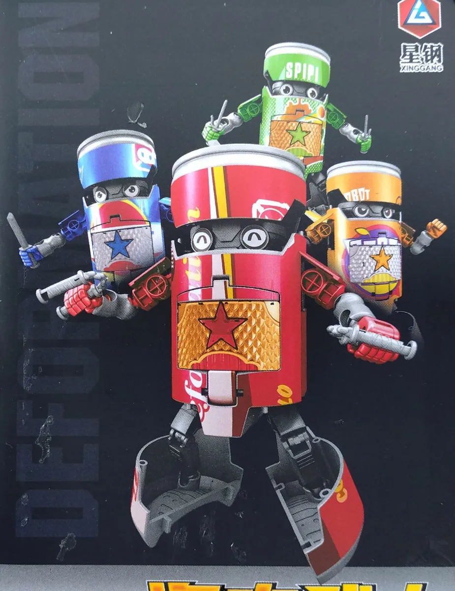 PLASTIC CAN TRANSFORMS INTO A ROBOT (NEW). - Image 4