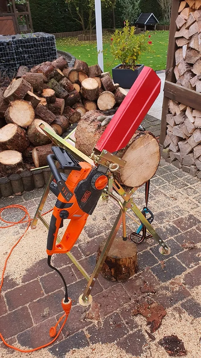 NEW Foldable Saw Horse Chainsaw Holder Foldable - Image 1