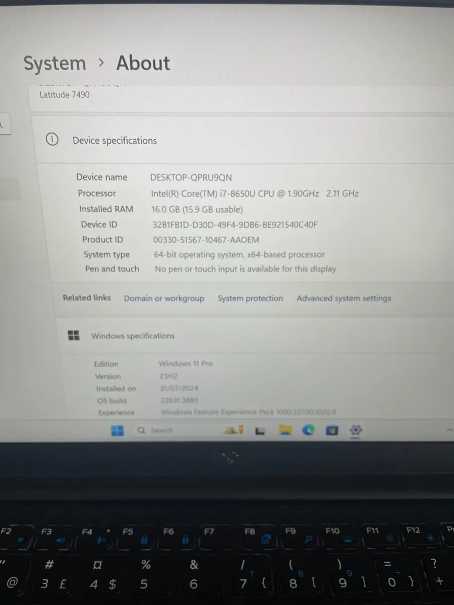 Dell Latitude 7490 Laptop i7/16GB/512SSD/FHD - Image 2