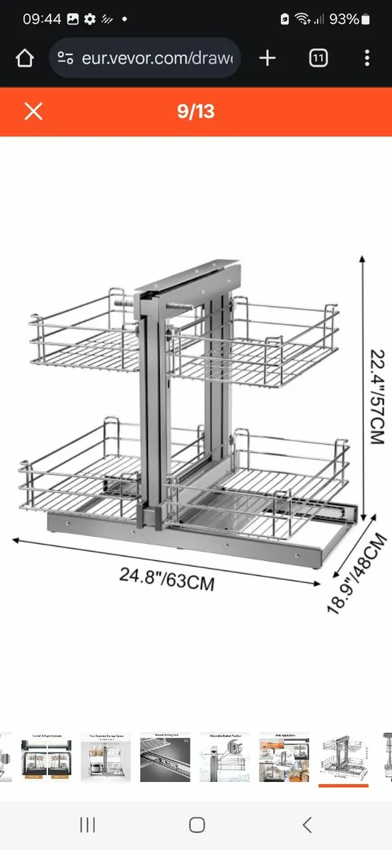 2 Kitchen pull out blind corner cabinets - Image 1