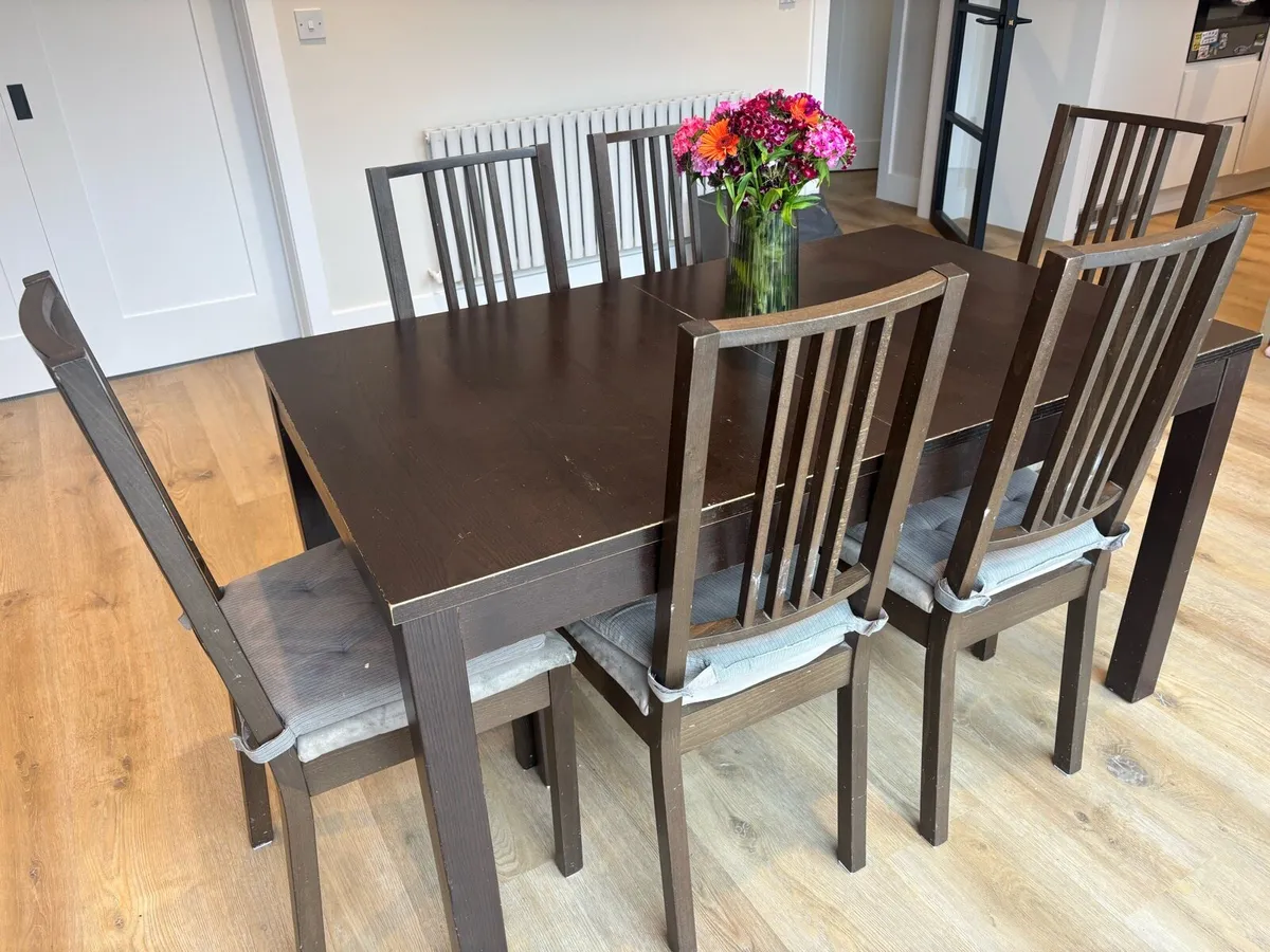 Table & 6 chairs - Image 1