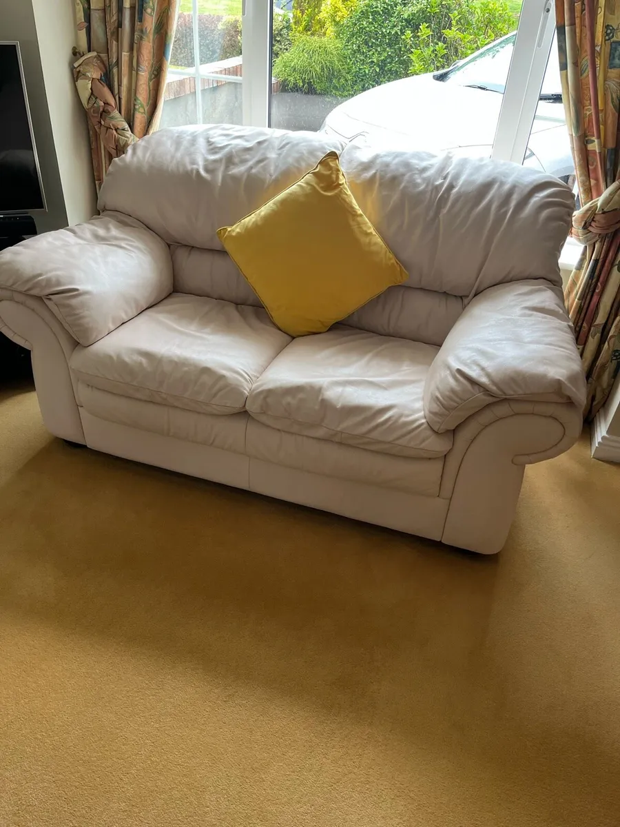 Natuzzi Leather Three, Two & One Seater Sofa - Image 2
