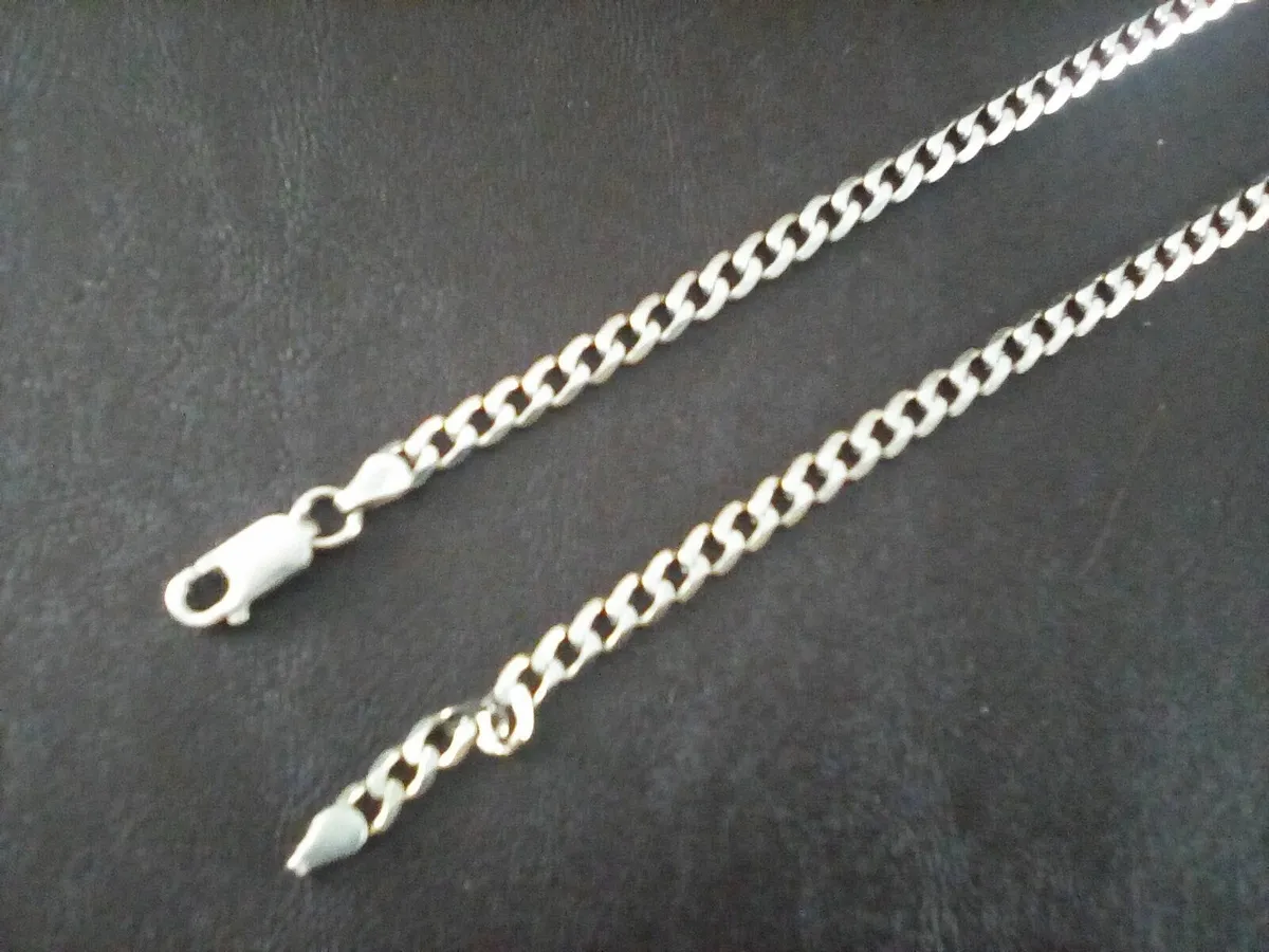 925 Hallmarked Silver Necklace Chain. - Image 2