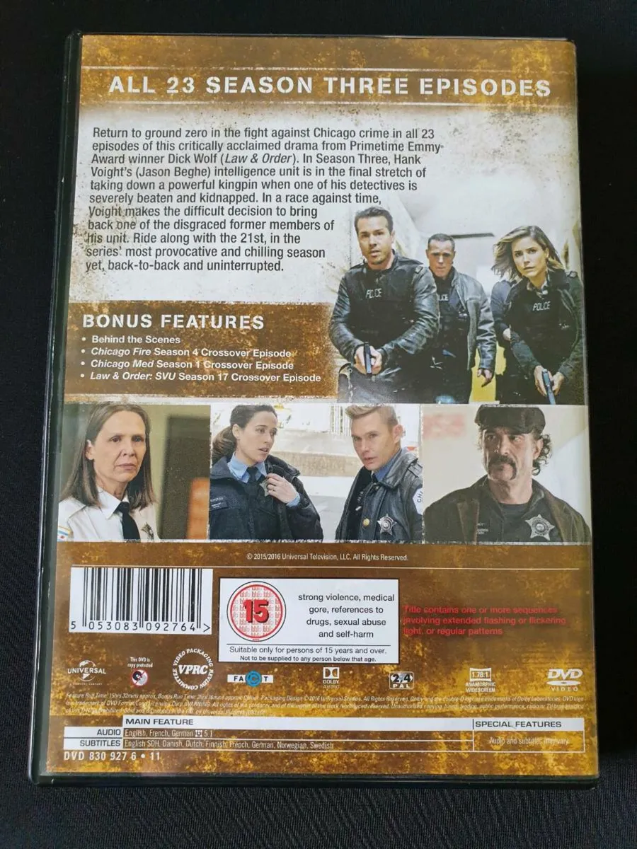 Chicago PD P.D. 2016 DVD Complete 3rd Series 3 - Image 2