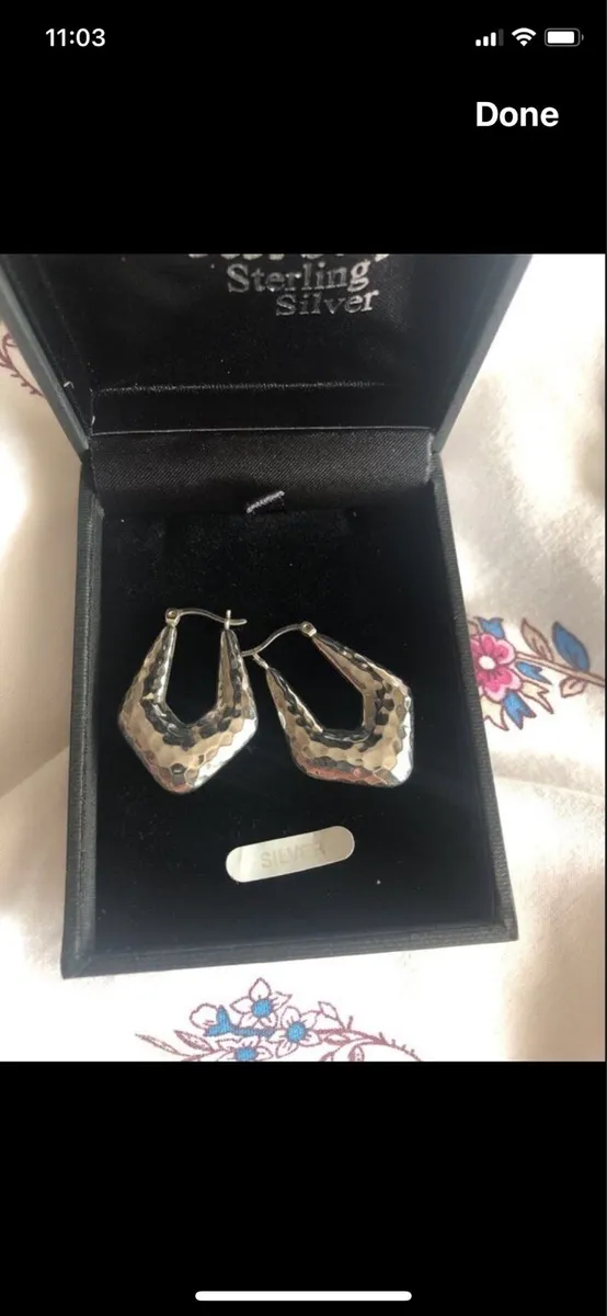 Silver earring - Image 3