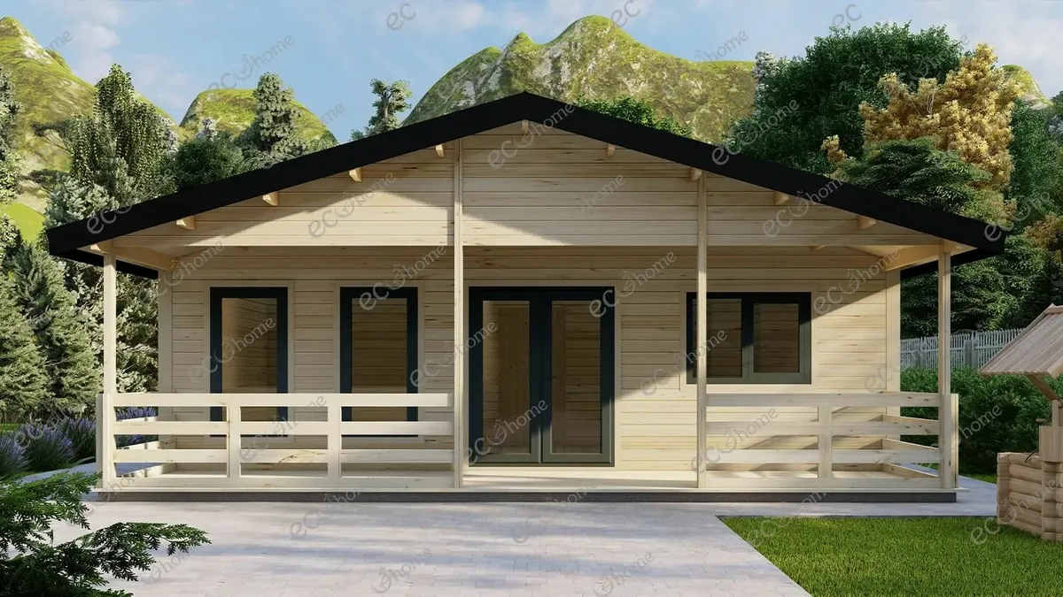 ECOHOME Log Cabins 4 Bed Darren 8m x 16.5m Modular - Image 2