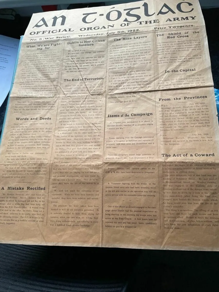 1922 original newspaper - Image 3