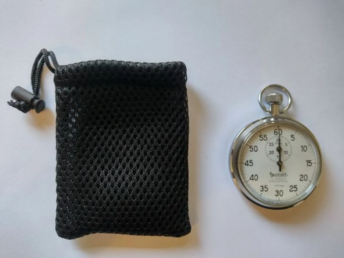 Vintage Hanhart 3 Jewels 1/5 sec Stopwatch - Image 2