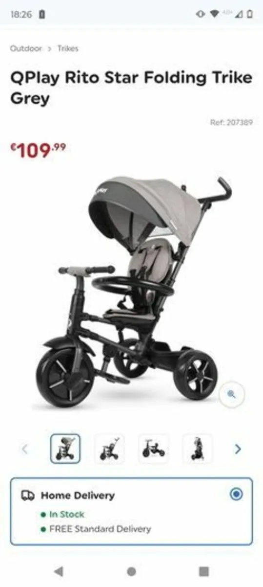Play Rito Star Folding Trike - Image 2