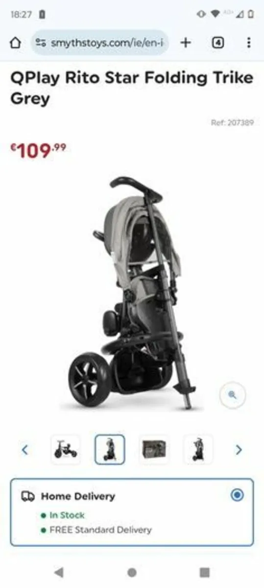 Play Rito Star Folding Trike - Image 3