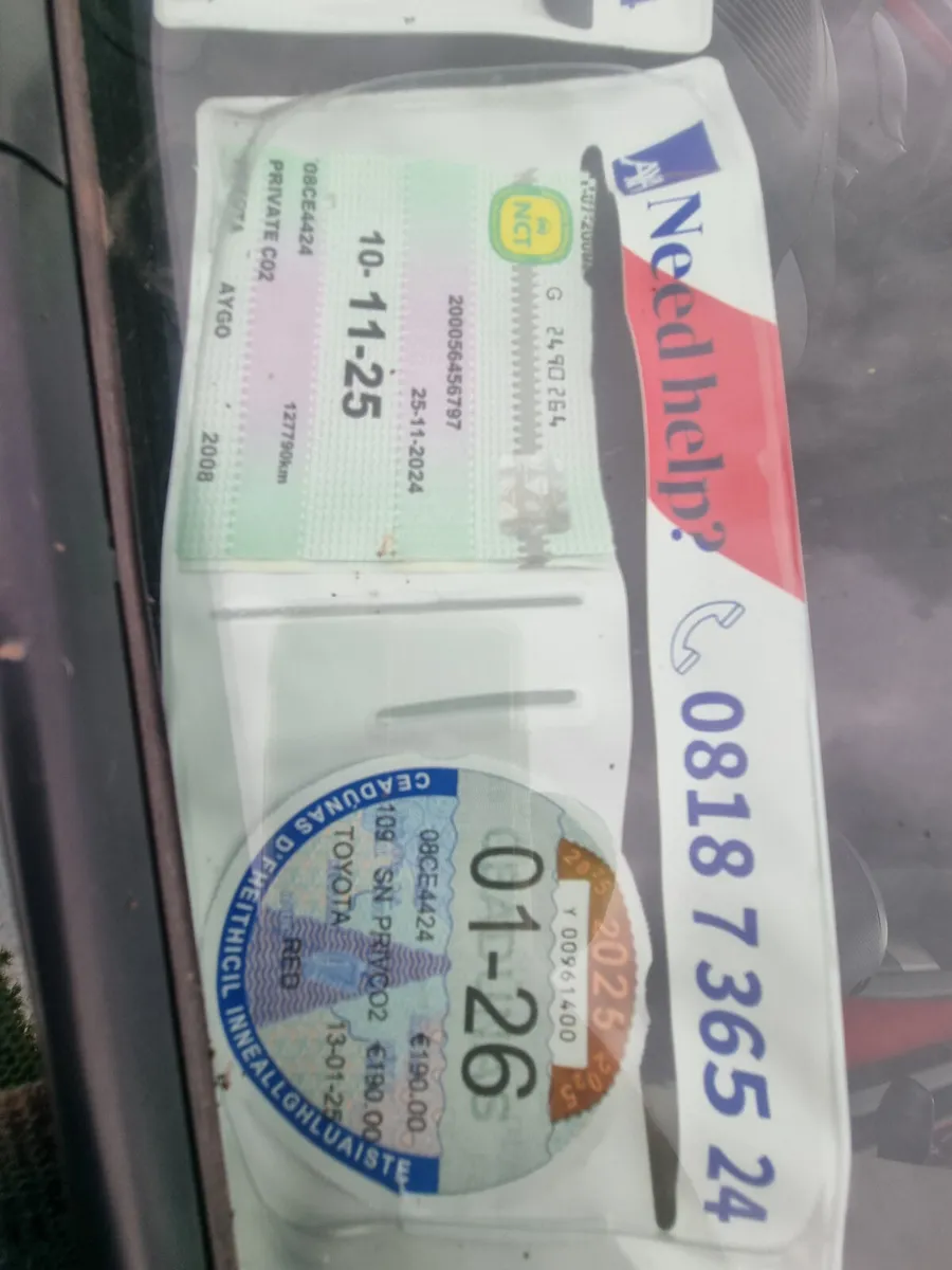 €999 Toyota Aygo 2008  nct&tax €999 - Image 4