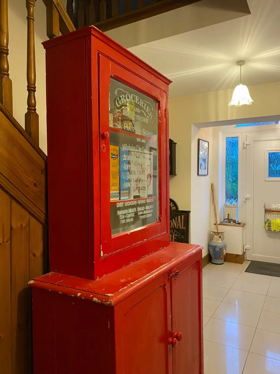 Vintage Painted pine cupboard 6ft approx. - Image 1