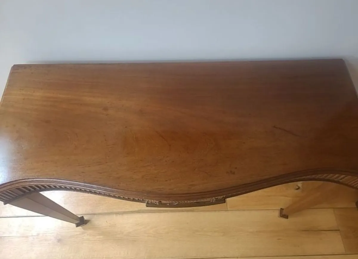 Antique Edwardian Mahogany Side Console Table - Image 4