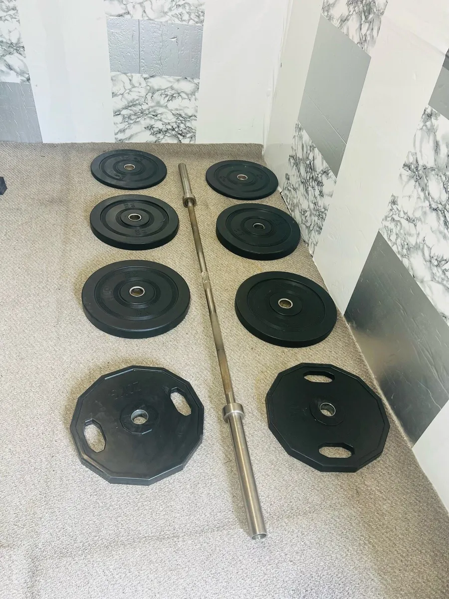 120 KG OLYMPIC BARBELL SET - Image 1