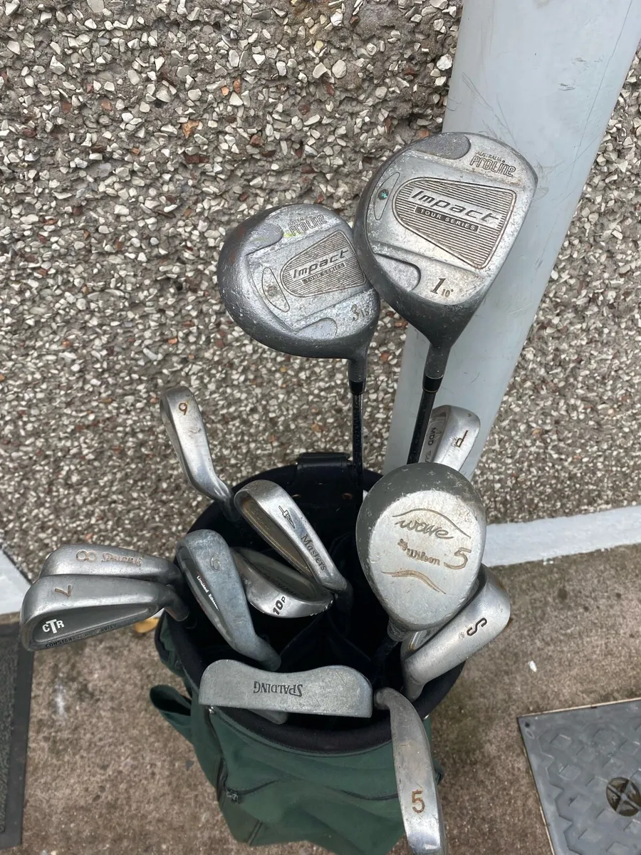Golf clubs and bag RH - Image 4