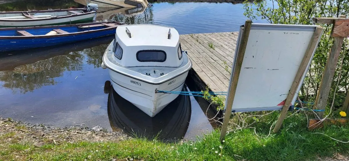 16f cabin boat  and trailer - Image 3