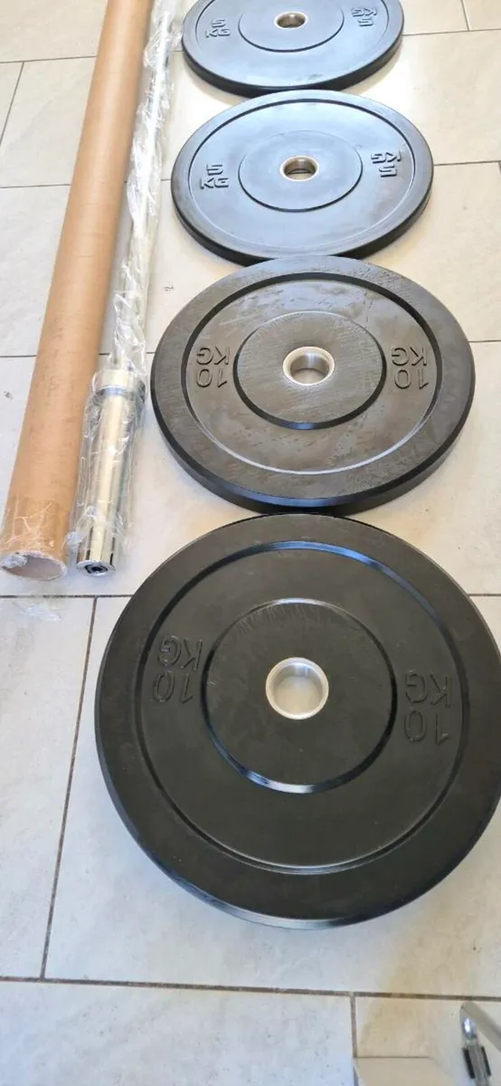 Brand new Olympic bumper weight lifting set - Image 2