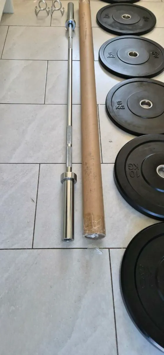 Brand new Olympic bumper weight lifting set - Image 3