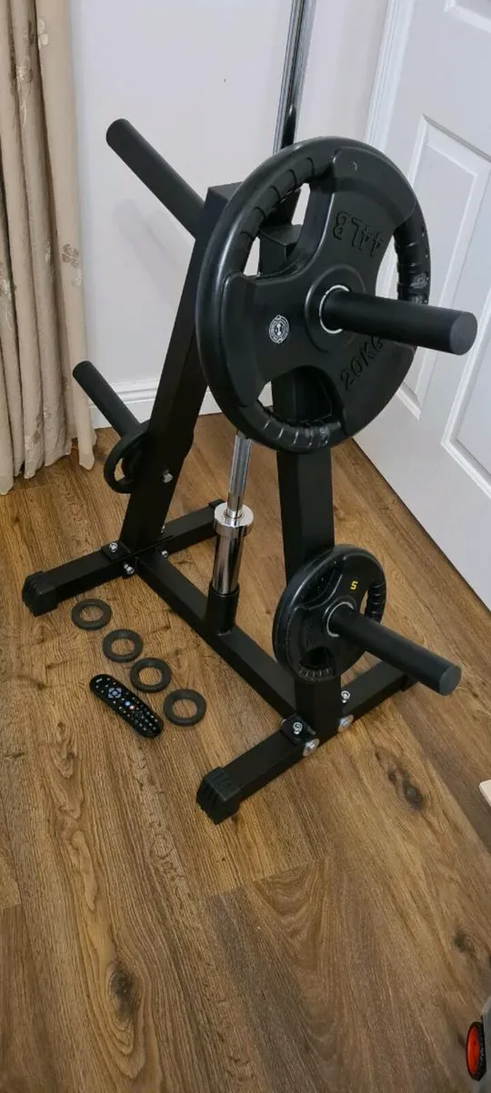 Brand new Olympic weight plate and bar storage rac - Image 3