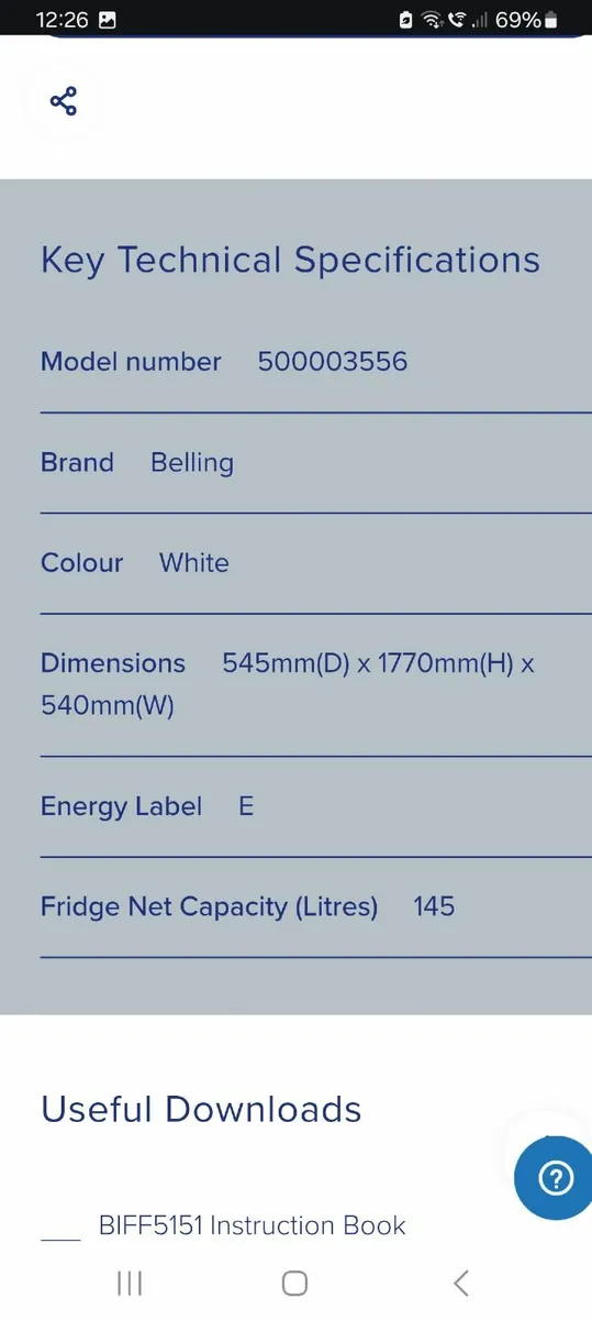 Integrated Fridge Freezer - Image 3