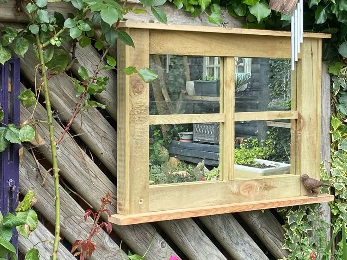 Garden mirror reflection window - Image 1