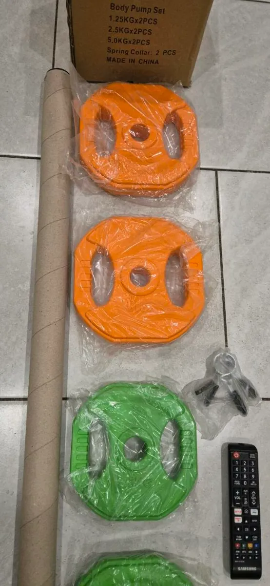 3x brand new 20 kilo bodypump weight sets - Image 3