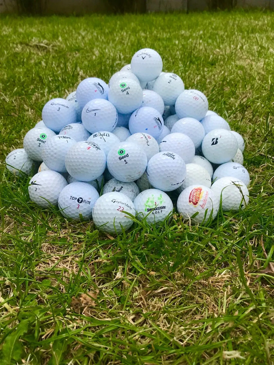 100 random mix golf balls! - Image 1