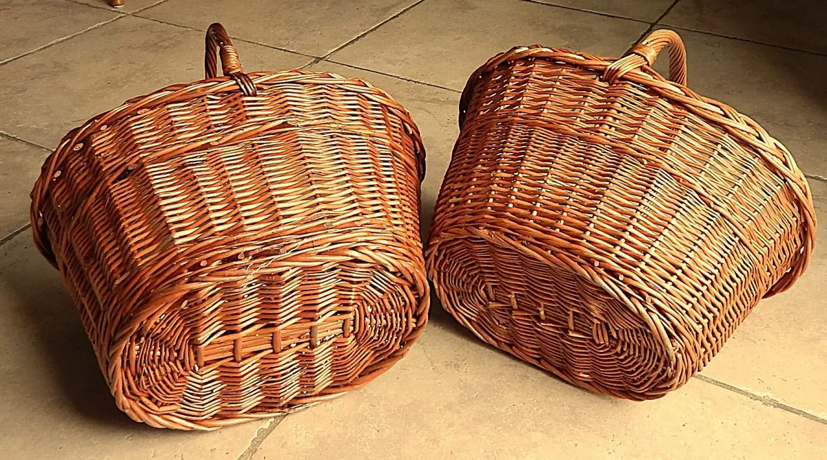 2 Wicker Shopping Baskets - Image 3