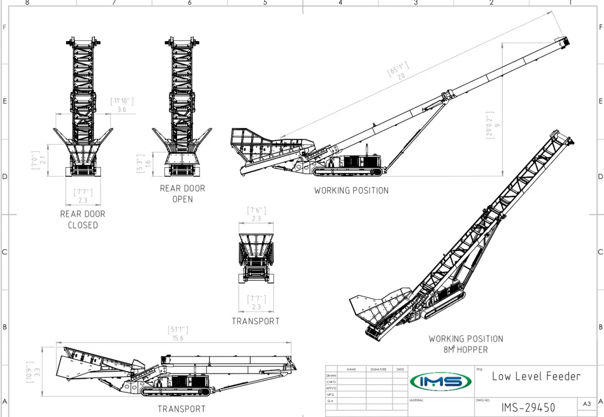 TRACKED STACKER CONVEYOR WITH FEEDER - Image 4