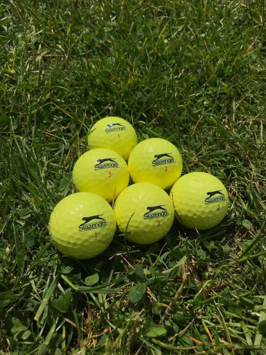 6 yellow Slazenger V300 golf balls! - Image 2