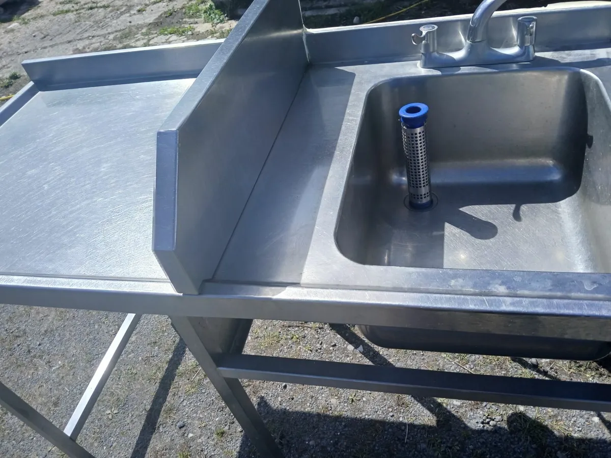 Stainlesd steel tabke/sink unit..delivered - Image 1