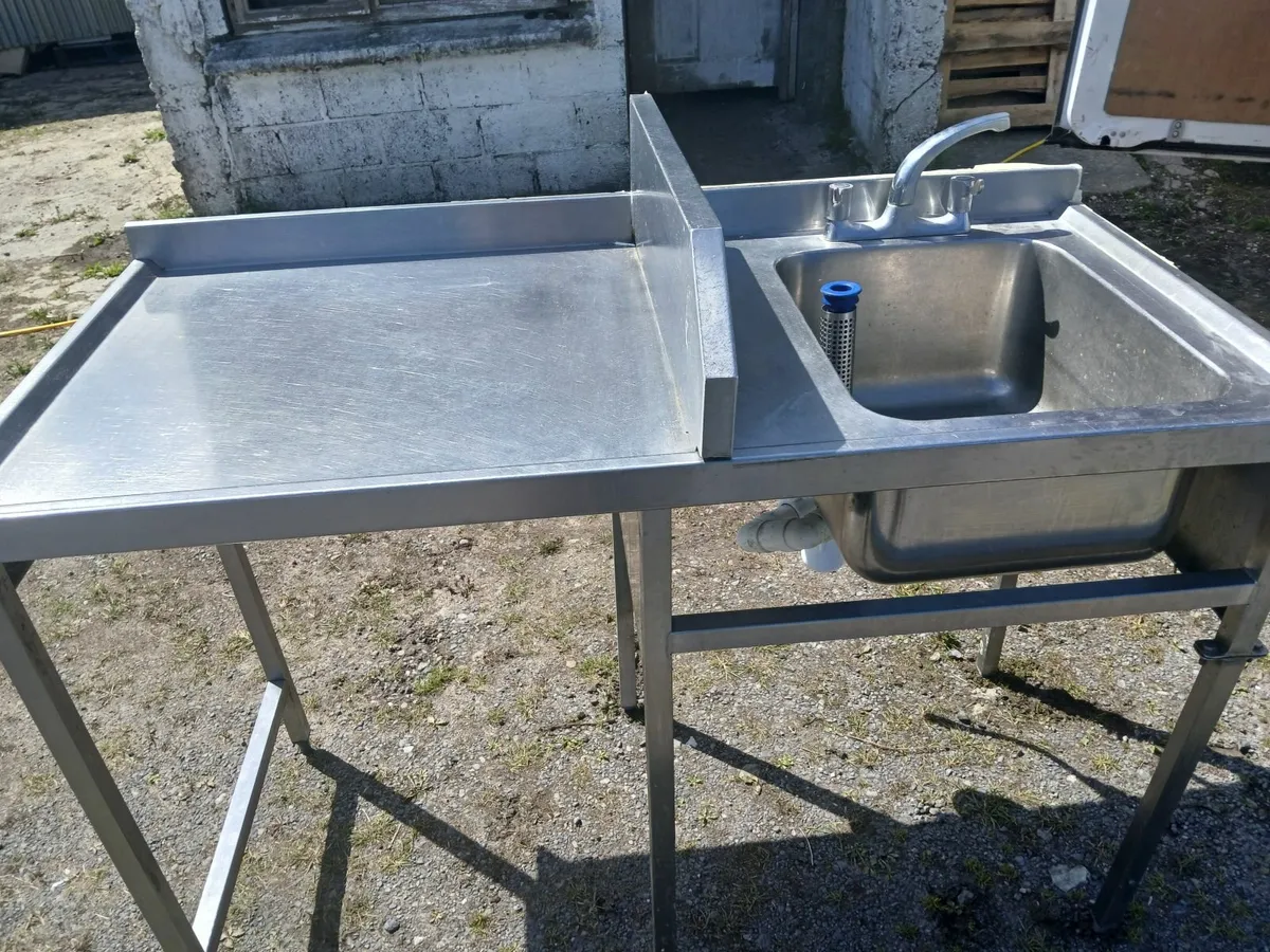 Stainlesd steel tabke/sink unit..delivered - Image 3
