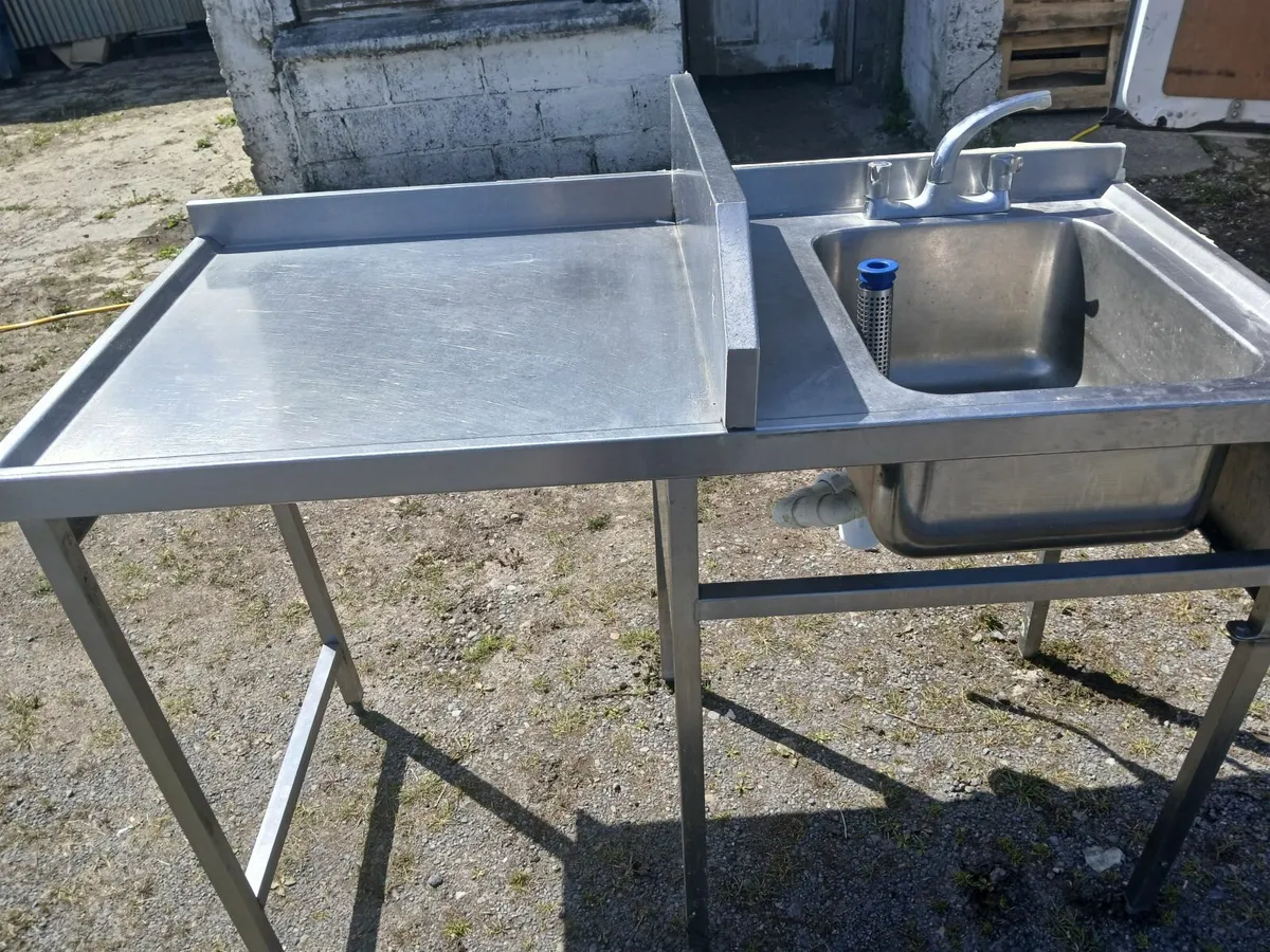 Stainlesd steel tabke/sink unit..delivered - Image 4