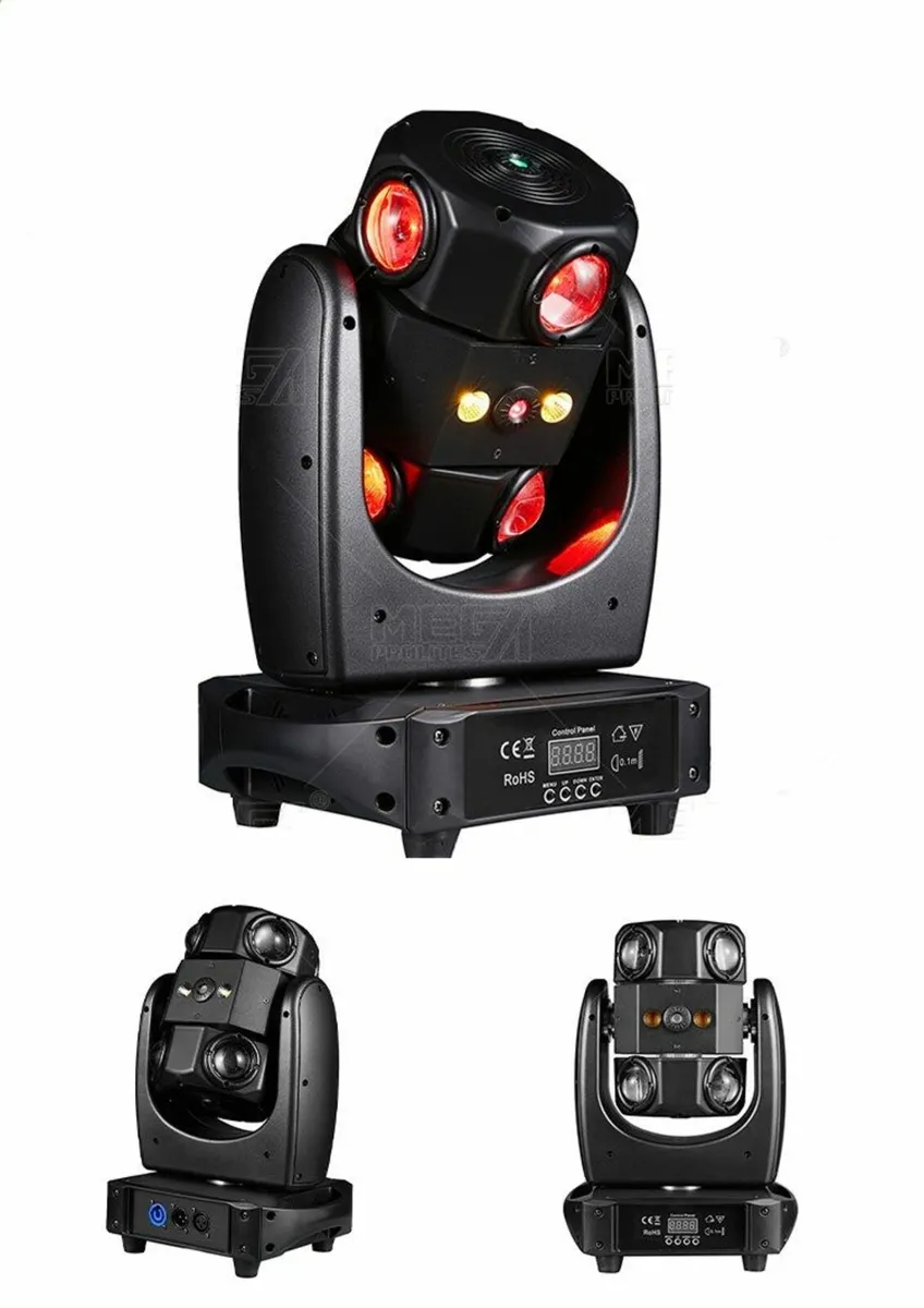 150W RGBW Arm Wind Turbine DMX512 Moving Head - Image 1