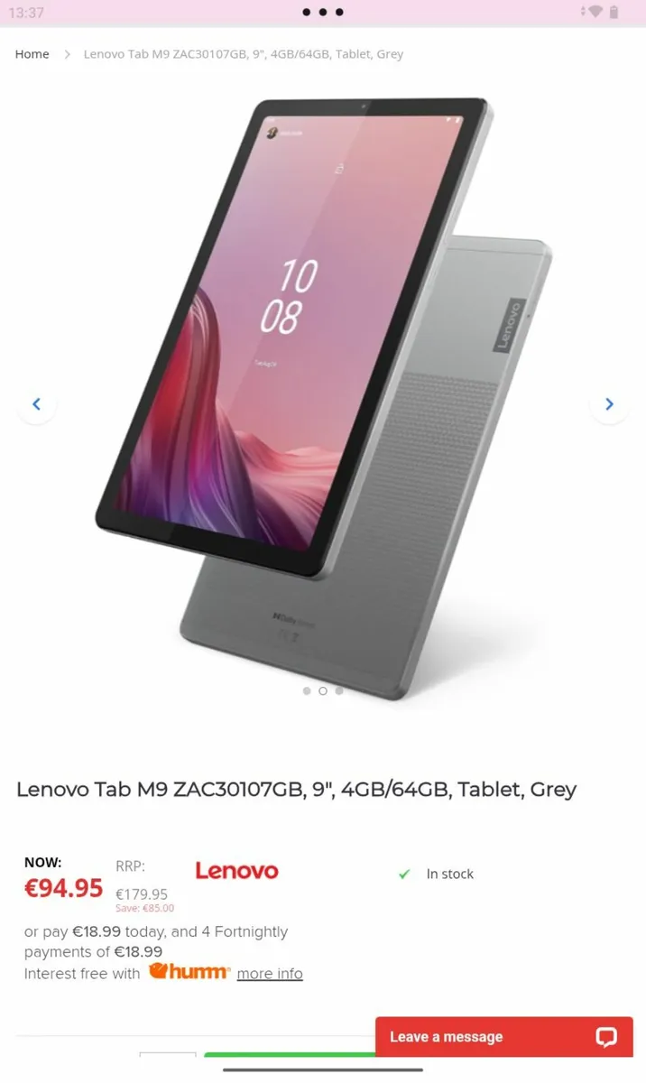 Lenovo M9 Tablet - Image 2