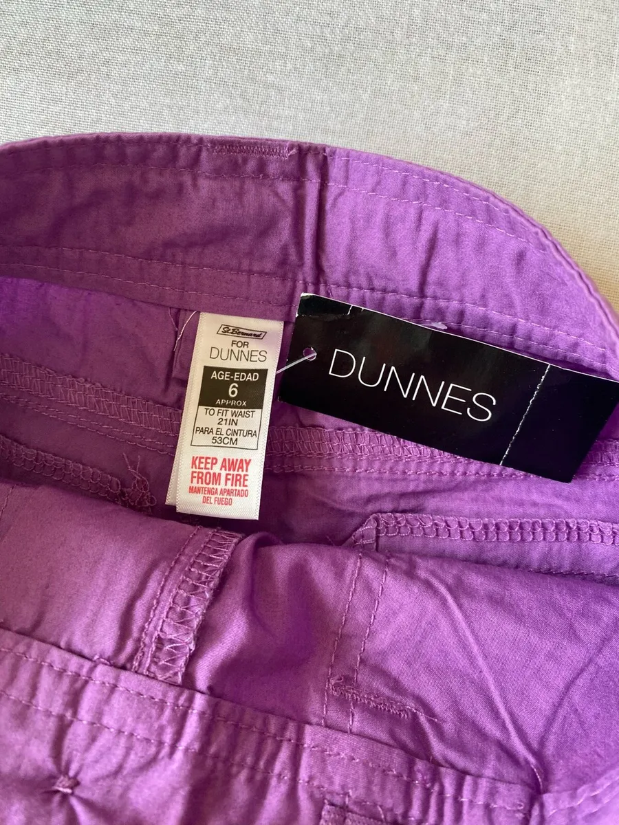 Girl’s Brand New Summer Purple Poplin Shorts - Image 4