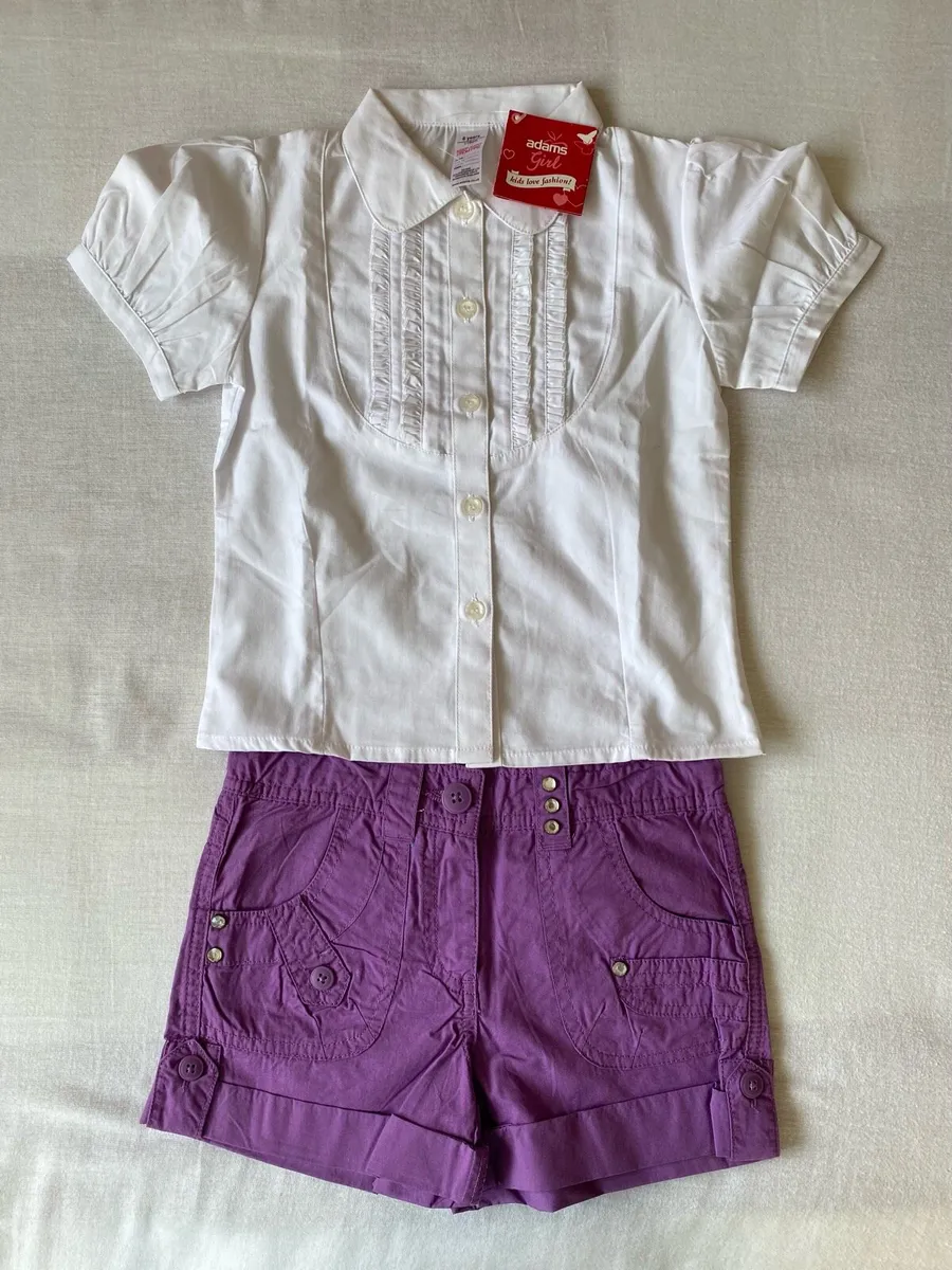Girl’s Brand New Elegant White T-shirt/ School Top - Image 4