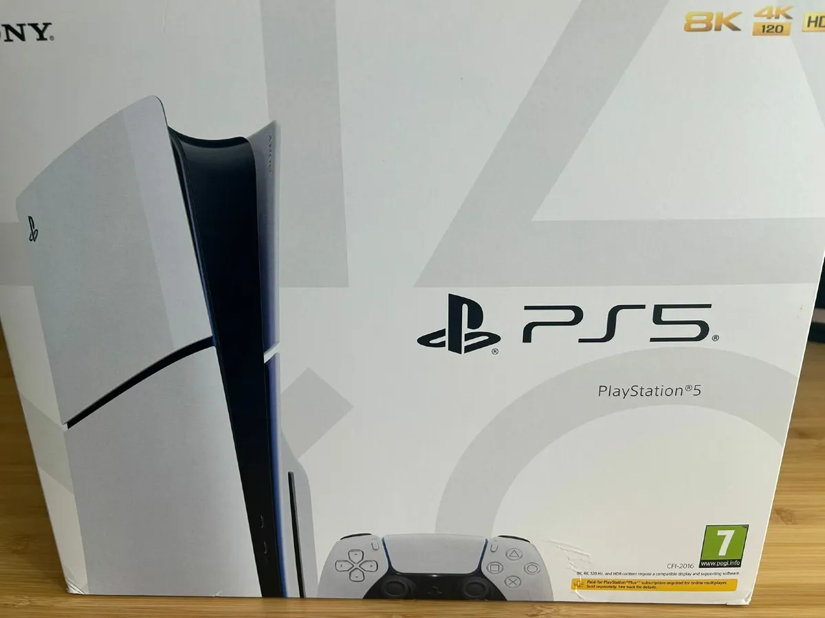 PS5 Slim Disc + 7 Top Games + 2 Controllers - Image 1