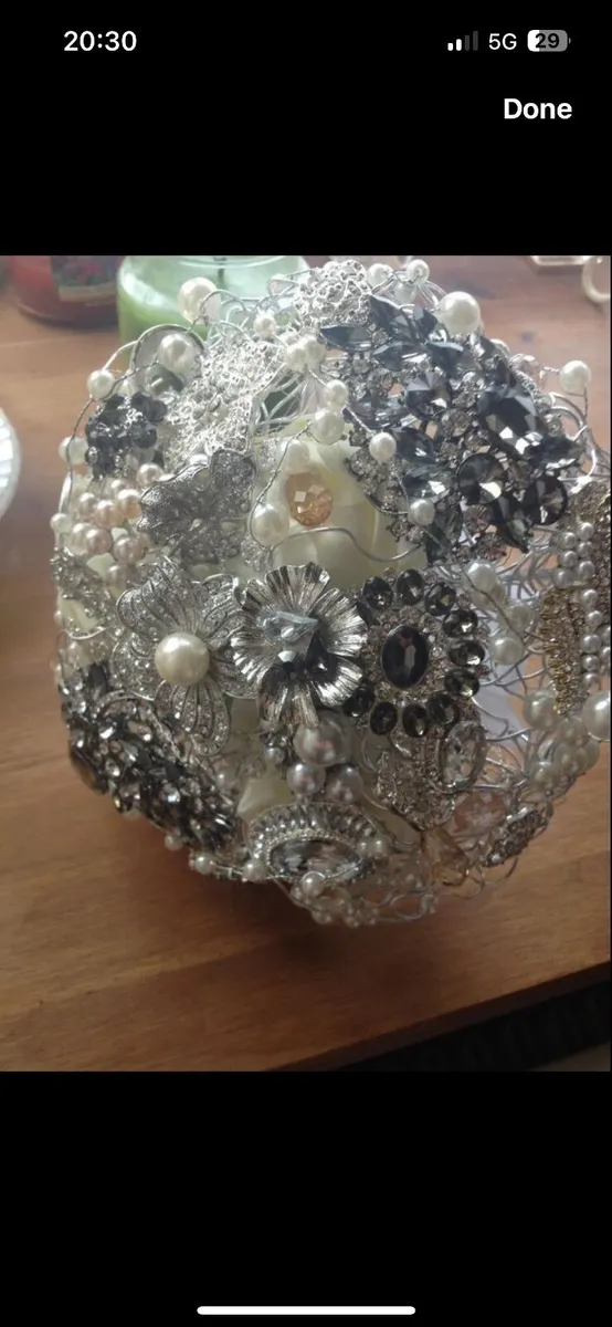 Jewelled  Bridal bouquet - Image 1