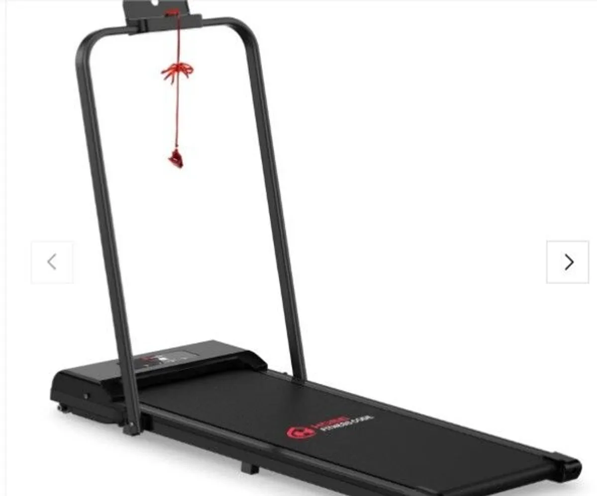 Slimline, foldable Treadmill / Walking pad with handrail, in perfect working order.