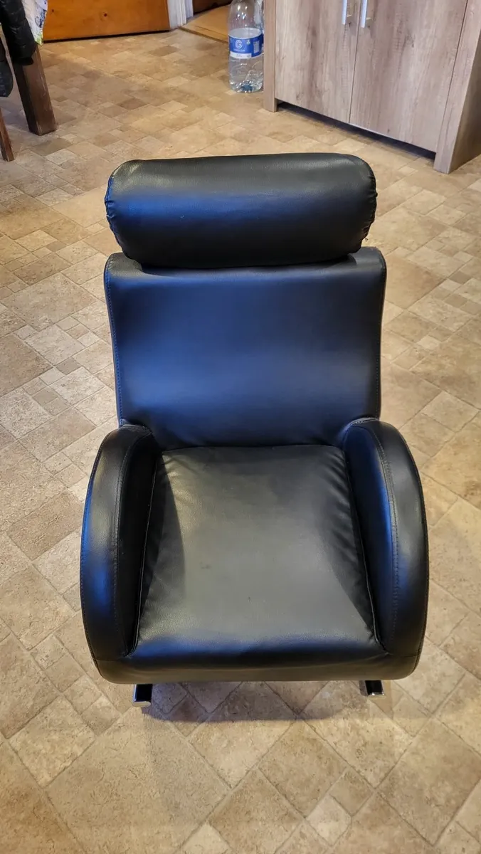 leather kids sofa + storage compartment. - Image 4