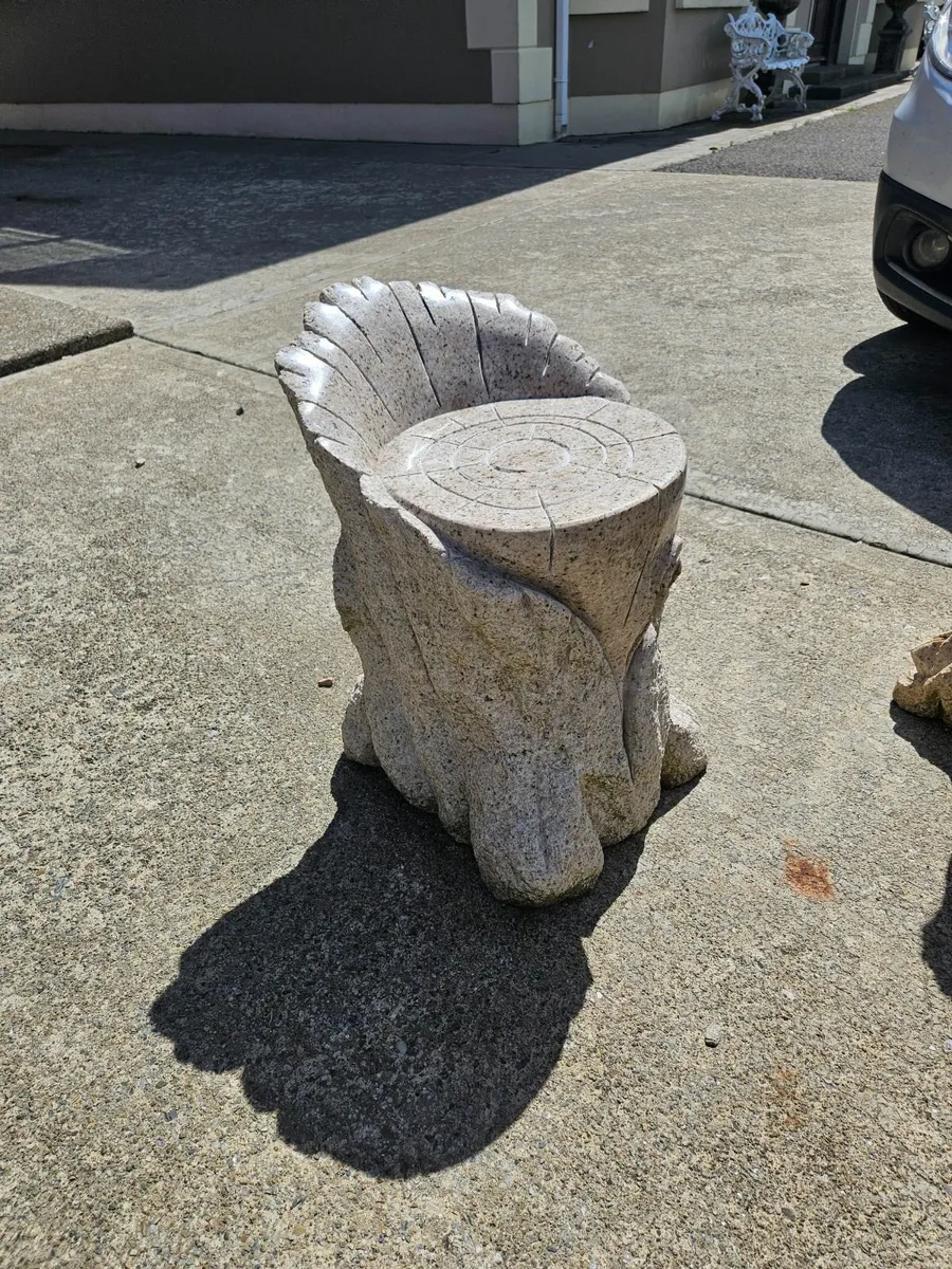 Outdoor Marble Table & Chairs - Image 2