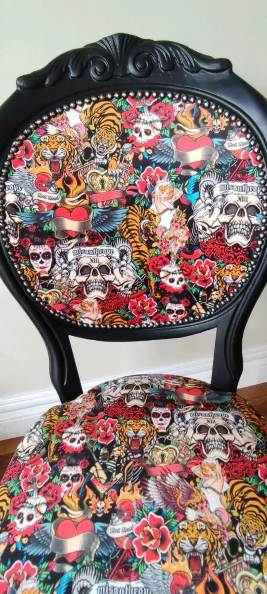 Black bespoke chair - Image 2