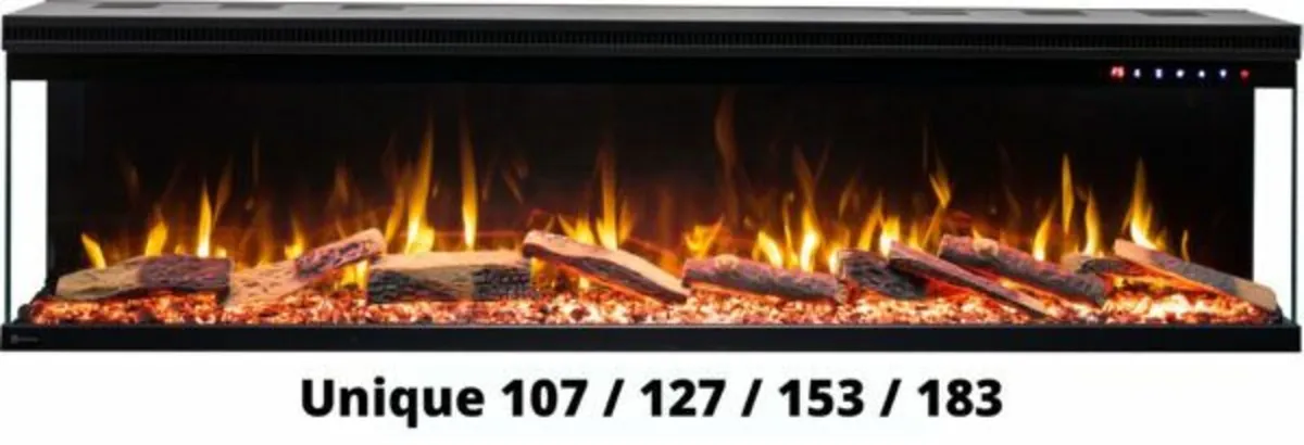 3 sides Electric fireplace. FREE delivery - Image 4